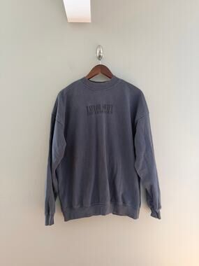 TAYLOR SWIFT Official The Eras Tour Blue Crewneck Size Women's XS